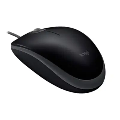 Vista lateral de Mouse Logitech M110 Usb Silent 1000 Dpi Negro