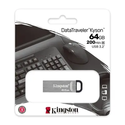 Detalles accesorios de Pendrive 64Gb Usb 3.2 Kingston Kyson Dtkn