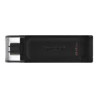 Vista lateral de Pendrive 64Gb Usb 3.2 Type C Kingston Data Traveller 70