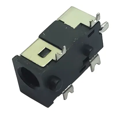 Vista lateral de Pin De Carga Para Notebook 2,5X0,7Mm Pin Central Dc-016A