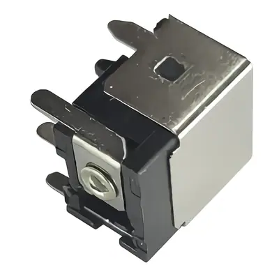 Vista lateral de Pin De Carga Para Notebook Bangho B240 B251 B550 Max1524 Frente Plata 5,5 X 2,1 Mm Pin Central