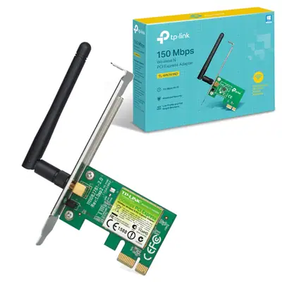 Detalles accesorios de Placa Red Pci-E Wifi N 150Mbps Tp-Link 1Ant 2Dbi Tl-Wn781Nd