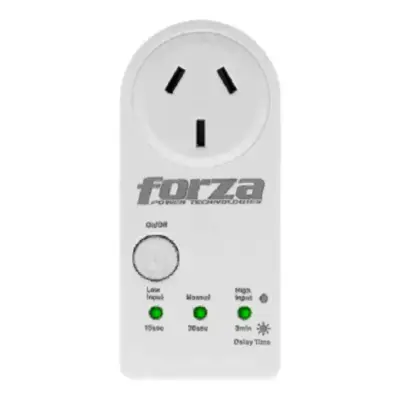 Detalles accesorios de Protector De Tension 220V 1800W Forza Fvp-1202B-A