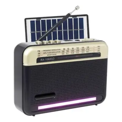 Radio Am/Fm Daihatsu D-RP60PRO Usb Recargable Bluetooth Mp3 Panel Solar Negra