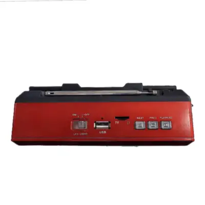 Detalles accesorios de Radio Am/Fm SONFTEC ST-321BTS Usb Recargable Bluetooth Mp3 Panel Solar Roja