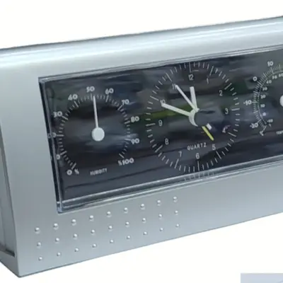 Detalles accesorios de Reloj Hidrometro Termometro de escritorio analogico de agujas