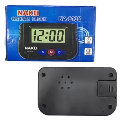 Detalles accesorios de Reloj Digital Soporte Autoadhesivo Nako NA-613C