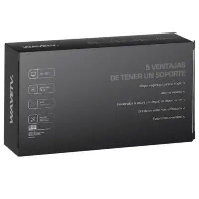 Vista lateral de Soporte Tv Pared 60 a 26 Pulg Max 35Kg Fijo