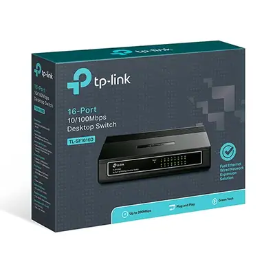 Detalles accesorios de Switch 16 Puertos 10/100 Tp-Link Tl-Sf1016D
