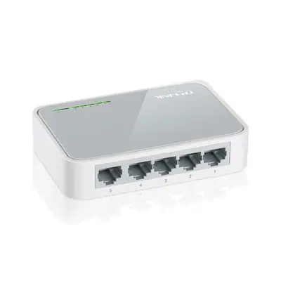 Vista lateral de Switch 5 Puertos 10/100 Tp-Link Tl-Sf1005D
