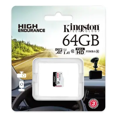 Detalles accesorios de Memoria Micro Sd 64Gb Kingston High Endurance Especial Videovigilancia