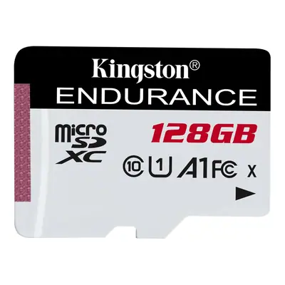 Vista lateral de Memoria Micro Sd 128Gb Kingston High Endurance Especial Videovigilancia