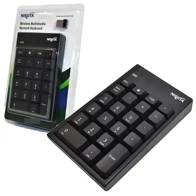 Detalles accesorios de Teclado Numerico Inalambrico Nisuta Nskb11Nw