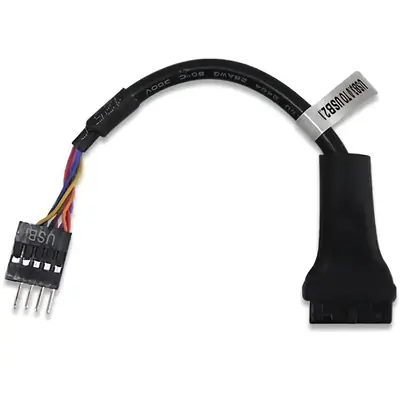 Vista lateral de Cable Usb 3.0 20 Pines Hembra A Usb 2.0 9 Pines Macho Ns-Adus23