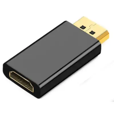 Vista lateral de Adaptador Conversor Displayport Macho / Hdmi Hembra Compacto