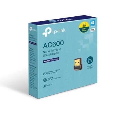 Detalles accesorios de Adaptador Wifi Usb Dual Band Tp-Link Archer T2U Nano Ac600