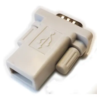 Vista lateral de Adaptador Usb 2.0 A Hembra / Db9 Serie Macho