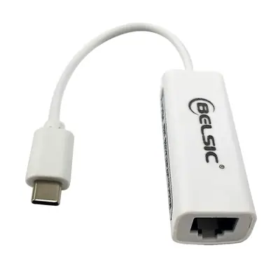 Detalles accesorios de Adaptador Red Rj45 Usb-C 10/100 Mbps Belsic Adc1520