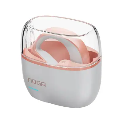 Vista lateral de Auricular Inalambrico Noga Btwins 38 Bluetooth Rosa