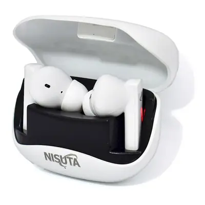 Auricular Inalambrico Bluetooth con reduccion ruidos Nisuta Blanco