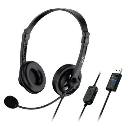 Auricular Usb Con Microfono Genius Hs-230U Usb-A