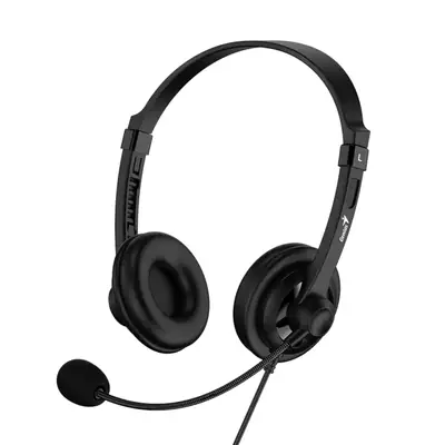 Vista lateral de Auricular Usb Con Microfono Genius Hs-230U Usb-A