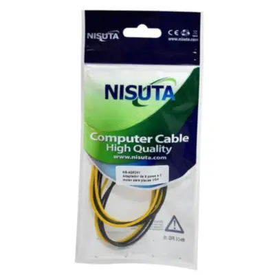 Detalles accesorios de Cable Power Molex Machx2 A Pci-E 8 Pin 10A Max Nisuta