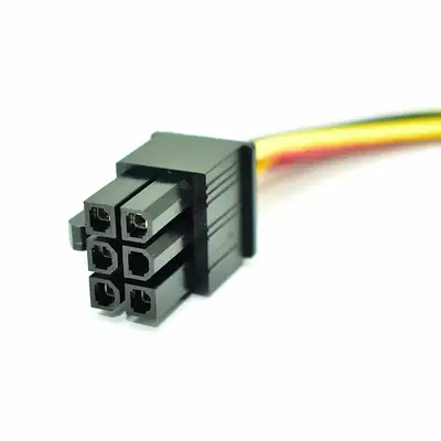 Vista lateral de Cable Power Molex Machx2 A Pci-E 6 Pin Nisuta