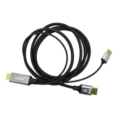 Vista lateral de Cable Conversor Hdmi Macho / DP Macho 1,8 mts