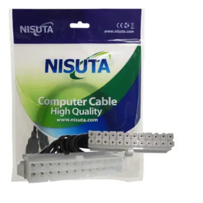 Detalles accesorios de Cable Para Fuente Atx Extension De 24 Pines Nisuta