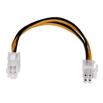 Vista lateral de Cable Para Fuente Atx Extension De 4 Pines 18 Cm Nisuta