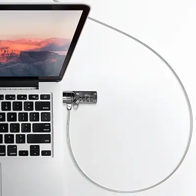 Detalles accesorios de Cable Acero Para Notebook Con Candado Con Combinacion