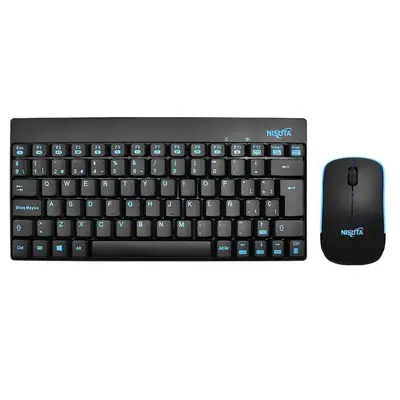 Kit Teclado Y Mouse Nisuta Inalambrico Compacto Espanol