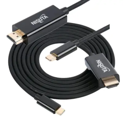 Detalles accesorios de Adaptador Conversor Usb C Macho / Hdmi Macho 1,8 M Nisuta 4k 30Hz