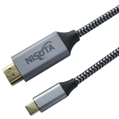Adaptador Conversor Usb C Macho / Hdmi Macho 1,8 M Nisuta 4k 60Hz