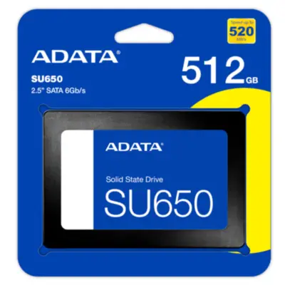Vista lateral de Disco Ssd Estado Solido 512Gb 2,5 Adata Su650