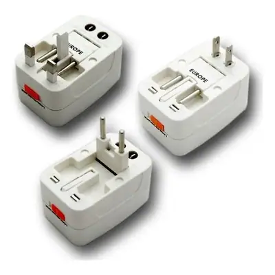 Detalles accesorios de Adaptador Enchufe Universal Viajero Usa Europa Asia