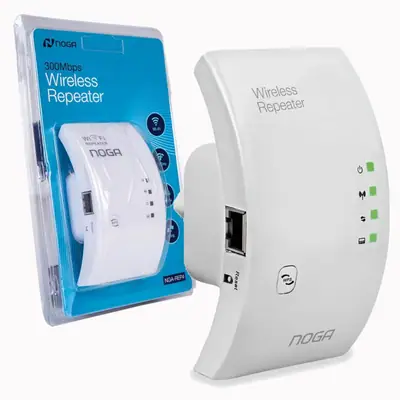 Detalles accesorios de Extensor Repetidor Wifi 300 Mbps Noga Nga-Rep4