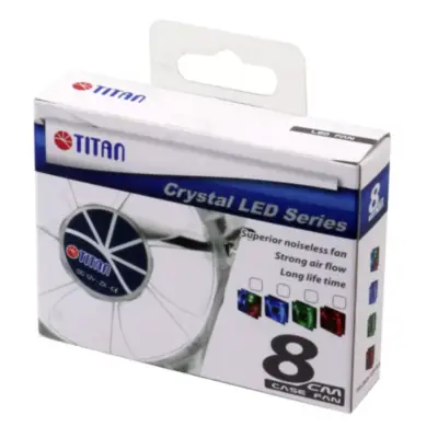 Detalles accesorios de Fan 80Mm Luz Led Tric 3Pin+Adpt 2000Rpm Ruleman Titan
