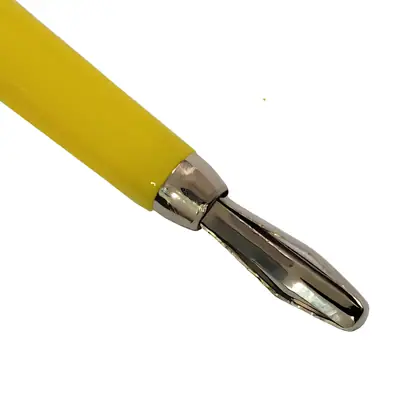 Detalles accesorios de Ficha Banana Plug Macho Estandar Amarillo