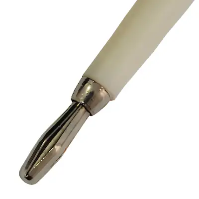 Detalles accesorios de Ficha Banana Plug Macho Estandar Blanco