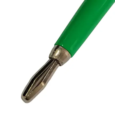 Detalles accesorios de Ficha Banana Plug Macho Estandar Verde