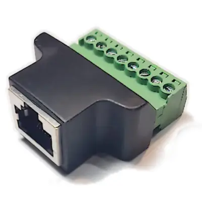 Ficha Rj45 Jack 8 Contactos Cat 5E Hembra A Bornera