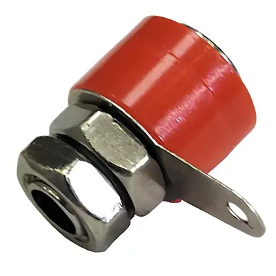 Ficha Banana Hembra Jack Chasis Rojo Corta