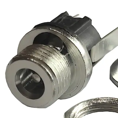 Detalles accesorios de Ficha Dc Hueco 3,5 X 1,3 Mm Jack Hembra Chasis Rosca Delantera C/Corte