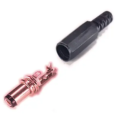 Vista lateral de Ficha Dc Hueco 5,5 X 2,5 X 9,5 Mm Plug Macho