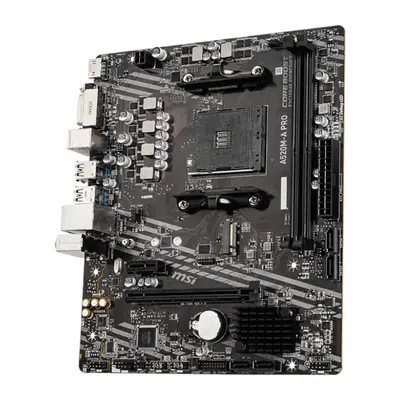 Detalles accesorios de Motherboard MSI A520M-A PRO AM4 DDR4