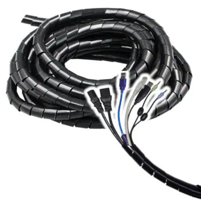 Detalles accesorios de Ordenador De Cables Espiral De 30Mm Diametro X 1M Long
