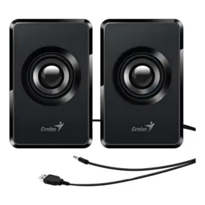 Vista lateral de Parlantes Usb Genius Sp-U125 Negro 3W