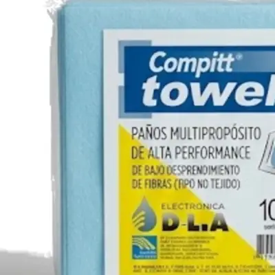 Detalles accesorios de Panos multiproposito de fibra de bajo desprendimiento Compitt Towels x 10 un